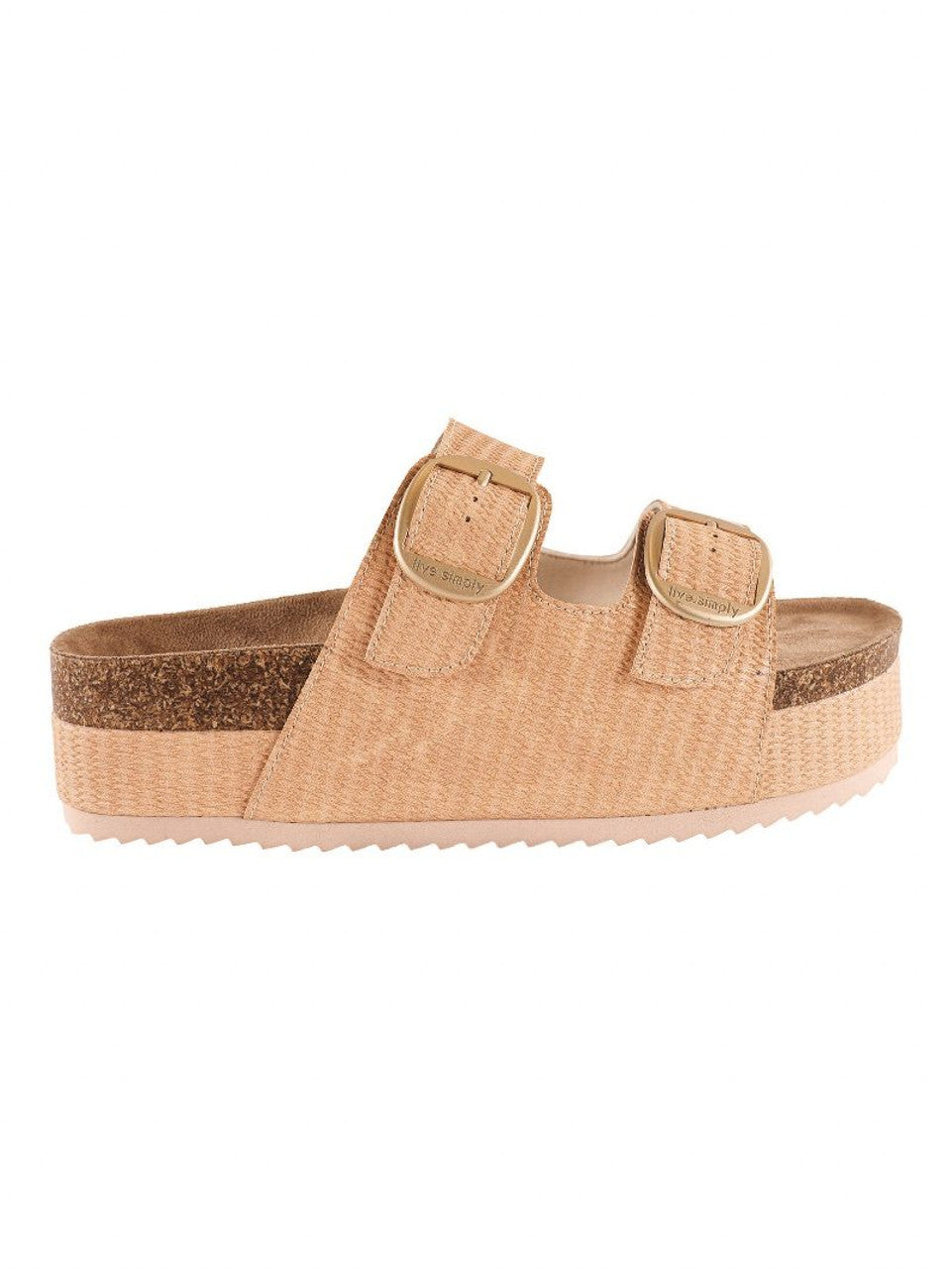 BEIGE PLATFORM SANDAL