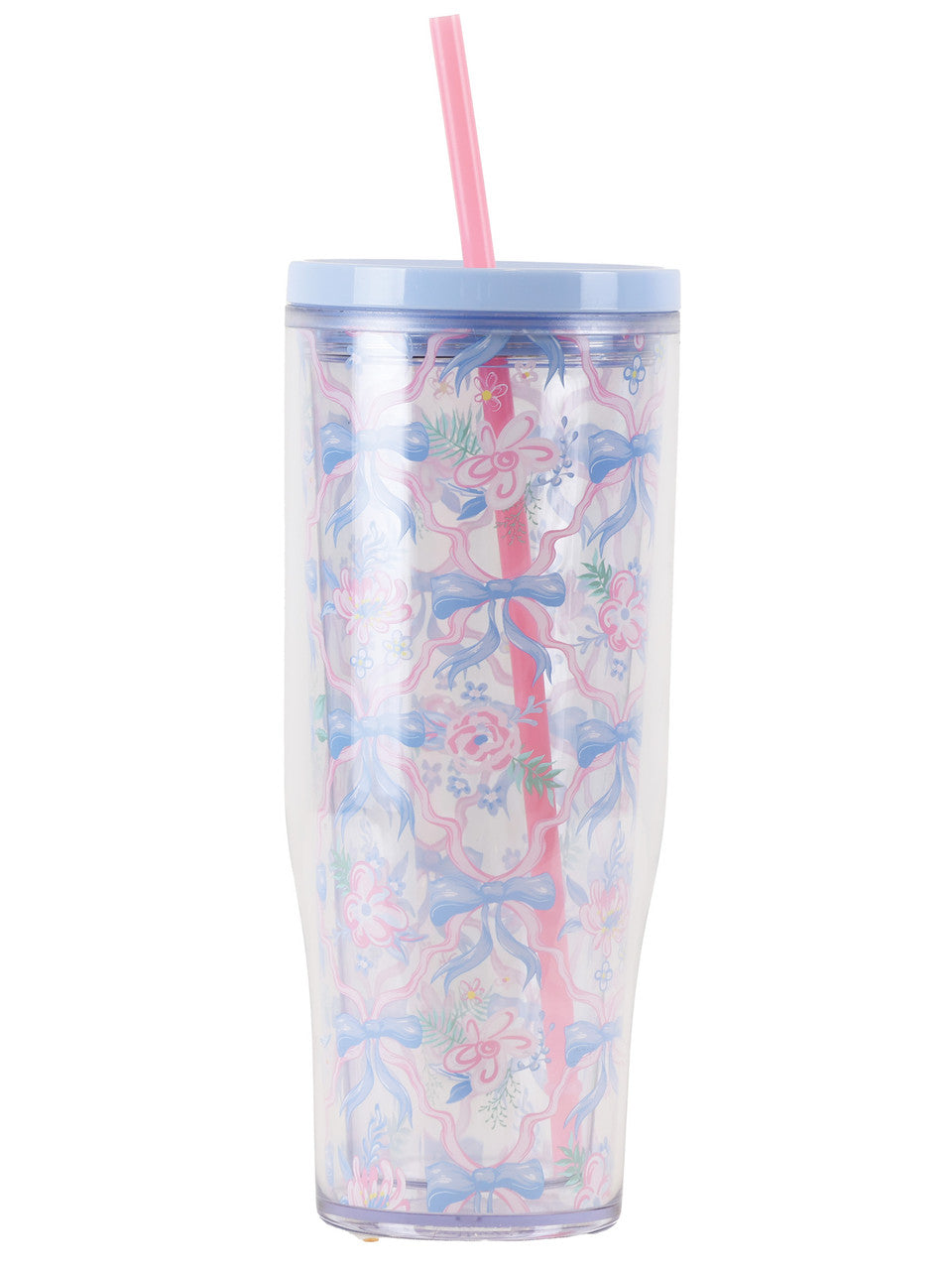 RIBBON TUMBLER 24OZ CLEAR