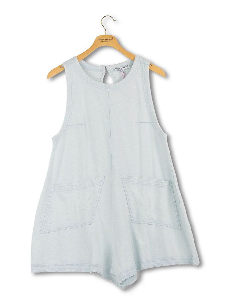 ROMPER WASHED-MIST
