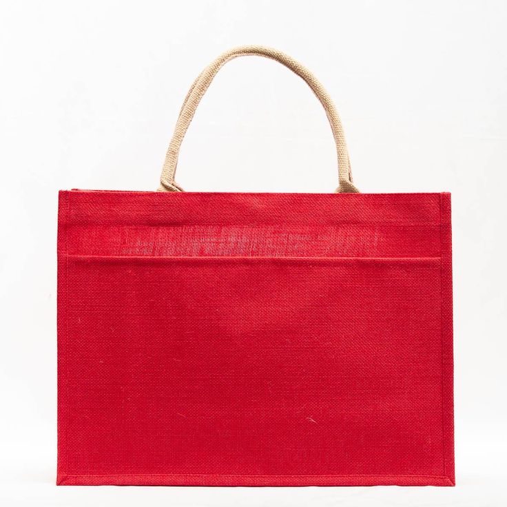JUTE POCKET TOTE