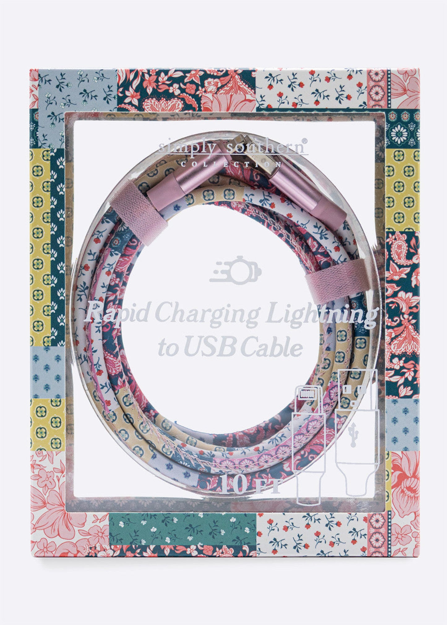 RAPID CHARGING USB CABLE - QUILTED PATTERN