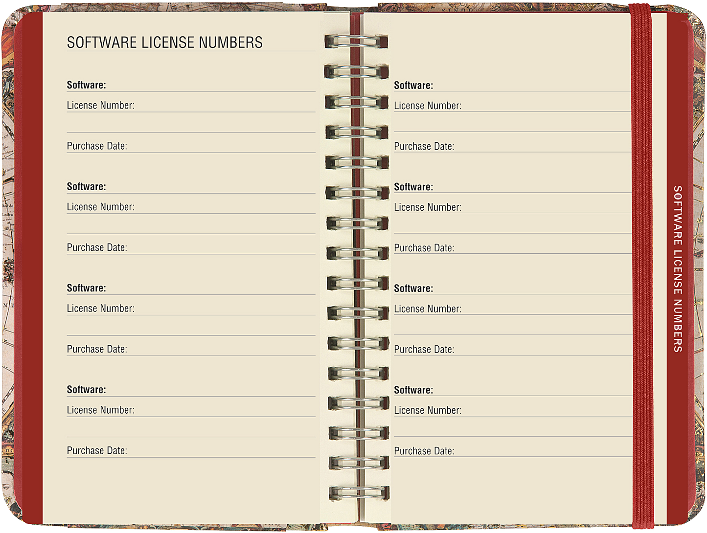 Old World Internet Address & Password Logbook
