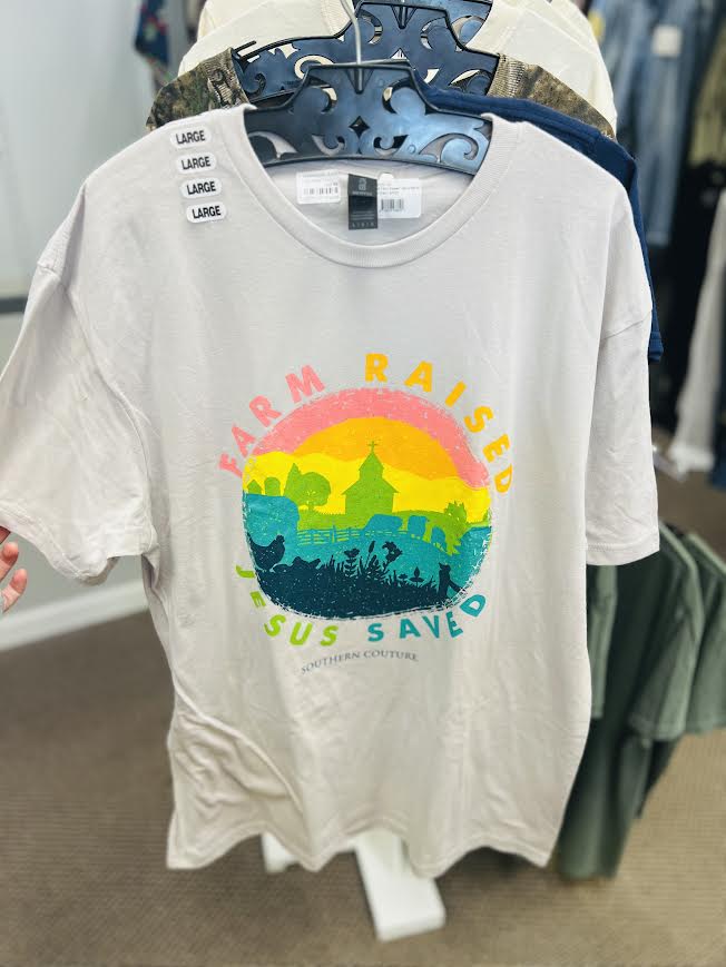 FARM RAISED JESUS SAVED DIS-ICE GREY