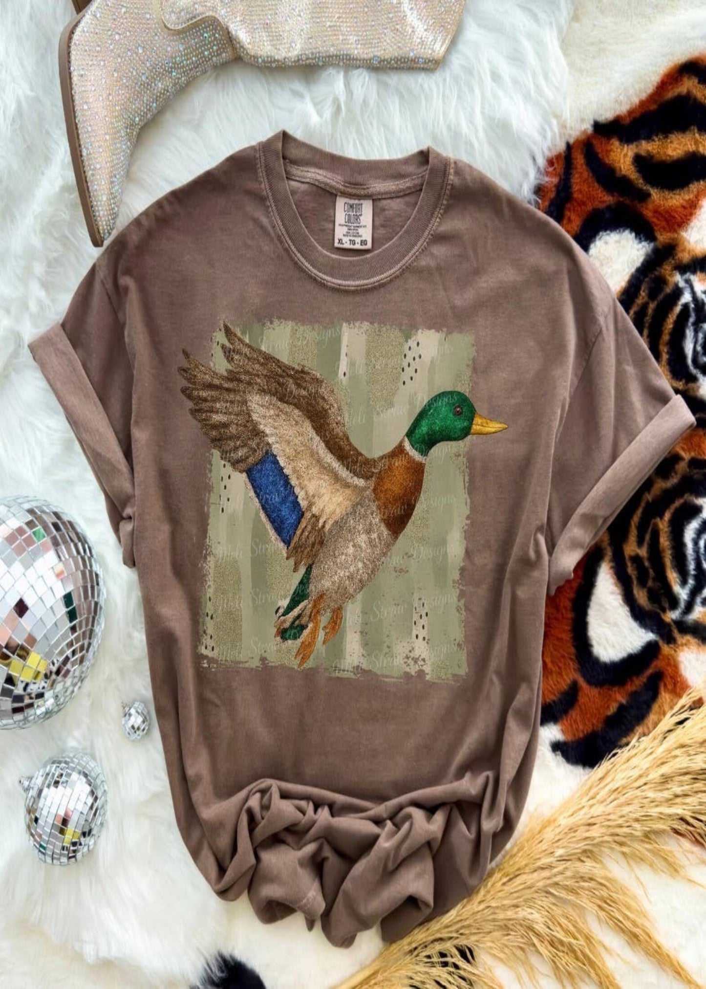 MALLARD SHORT SLEEVE T-SHIRT - ESPRESSO