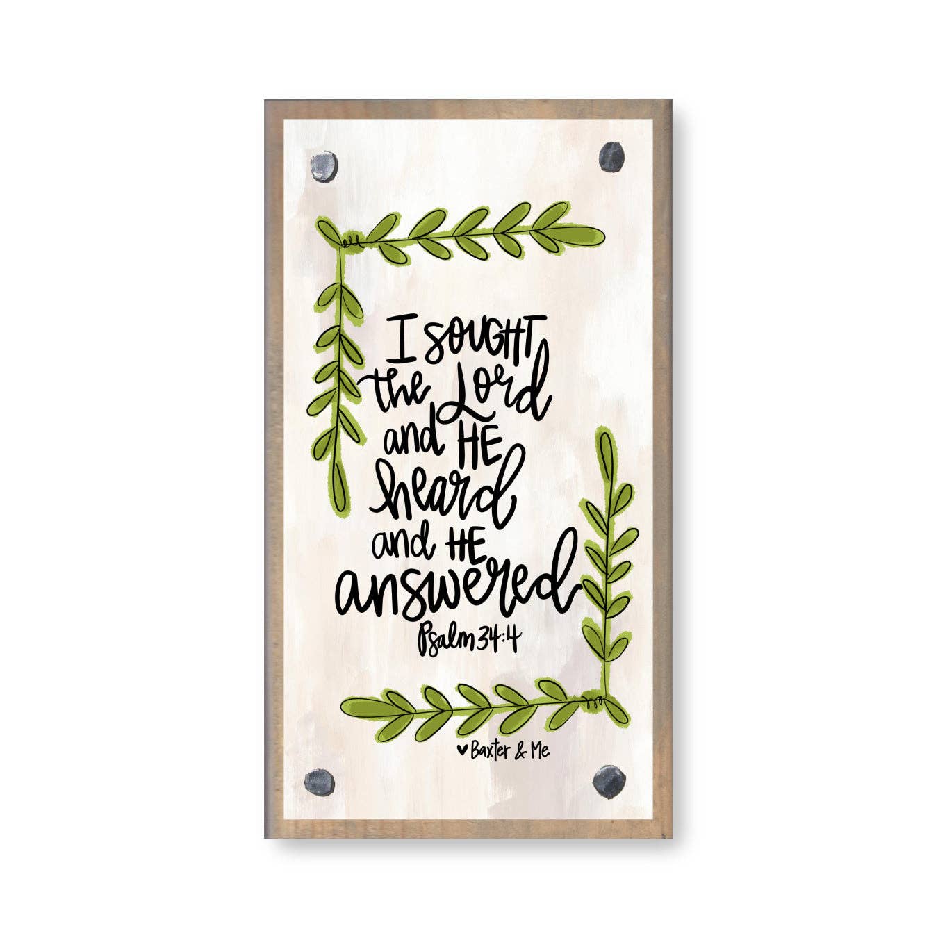 Sought the Lord Driftwood Happy Block