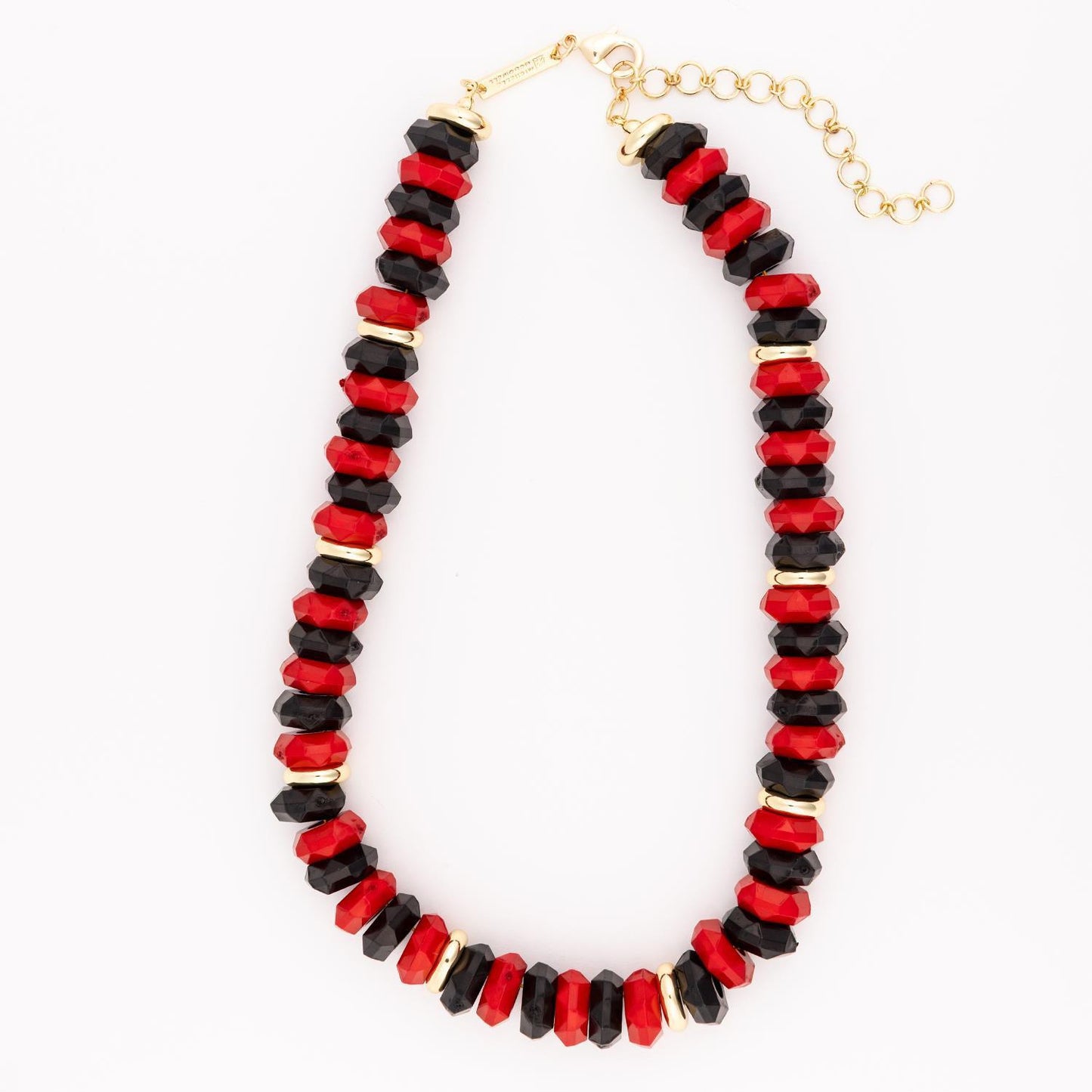 Necklace Jovie - Red & Black