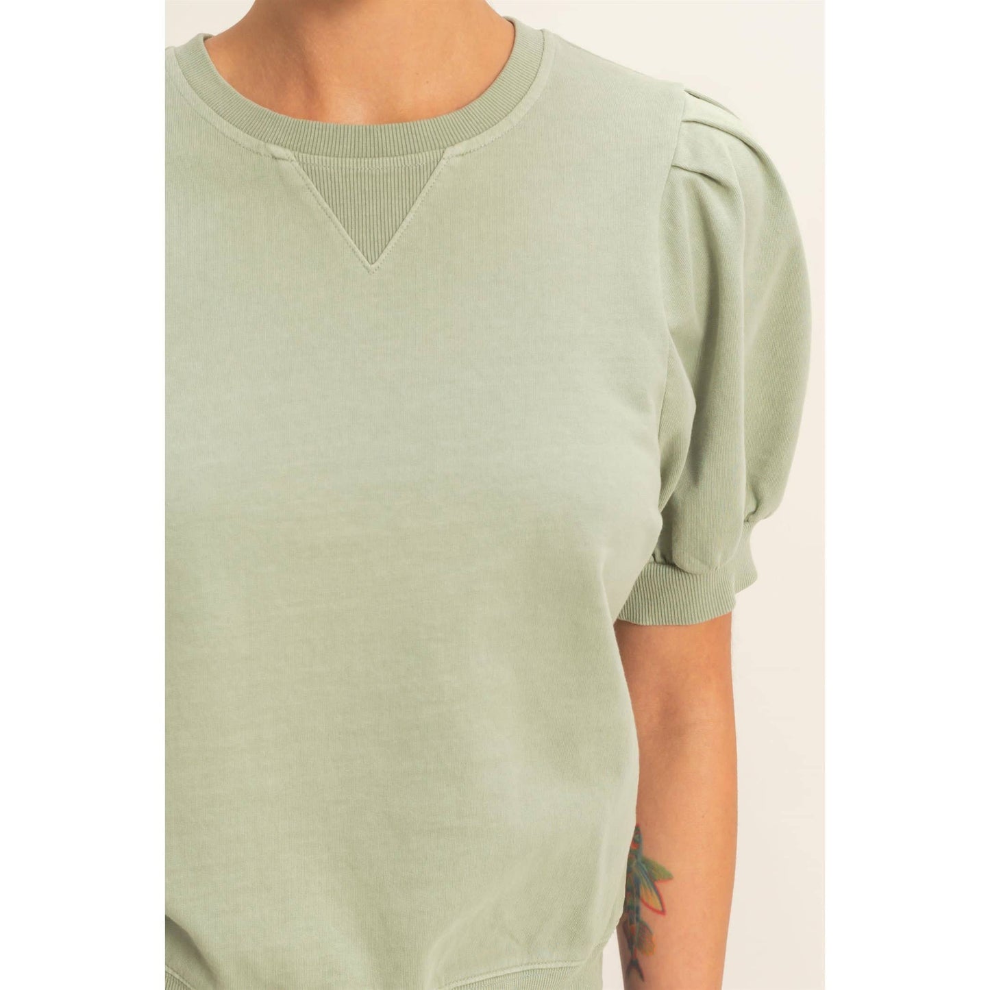 MAYA TOP - SAGE GREEN