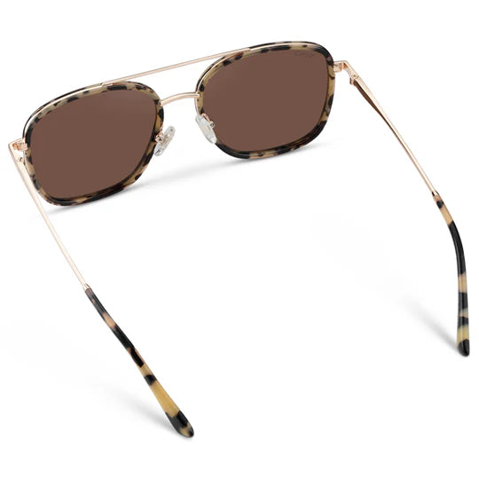 GIA- BEIGE TORTOISE FRAME/ BROWN LENS