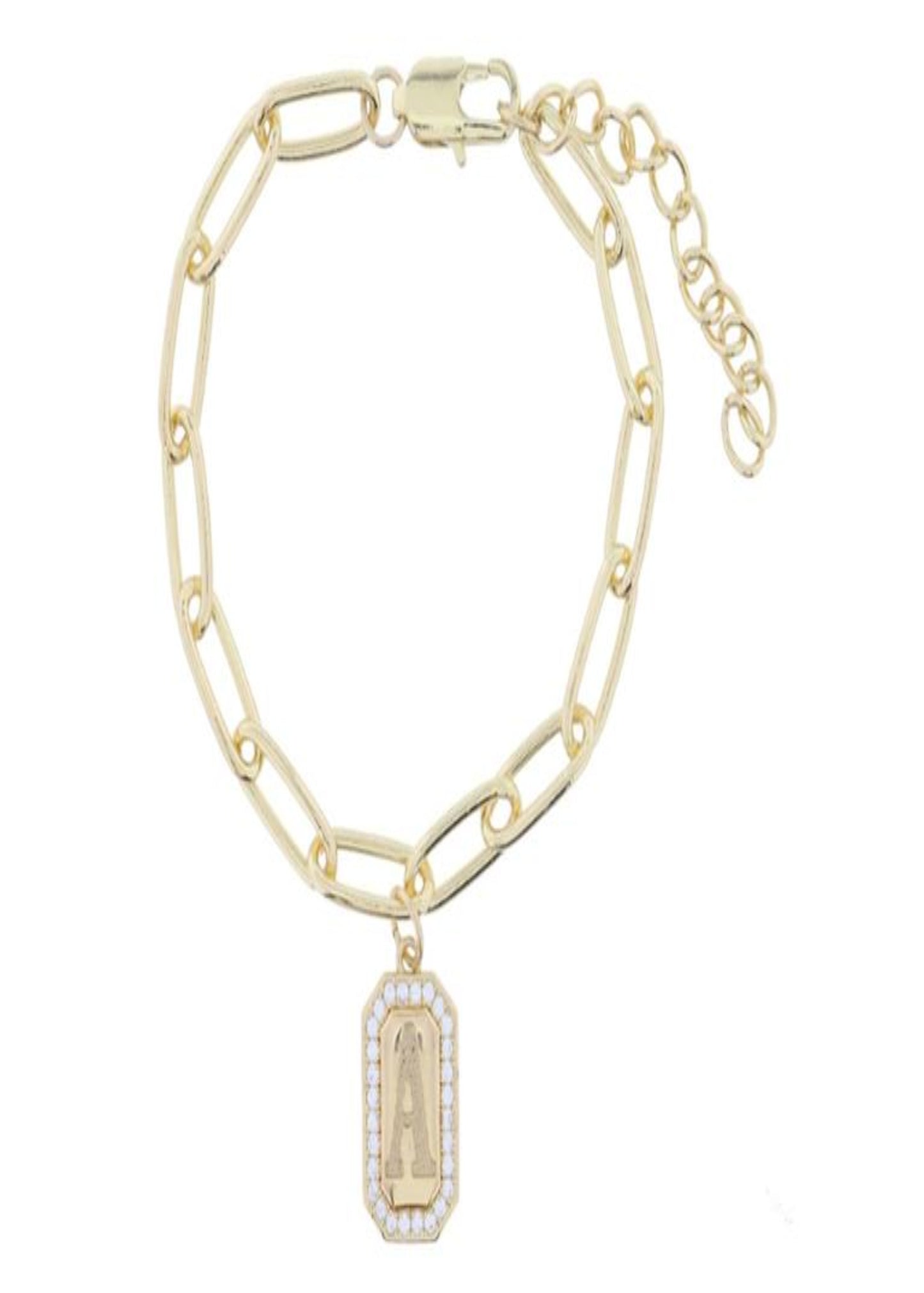 INITIAL EMERALD PLATE BRAC-A