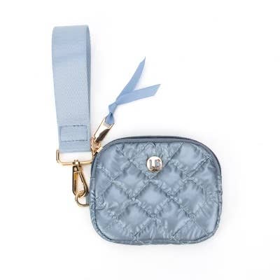 Jennifer Wristlet Wallet Keychain Frosted Sky