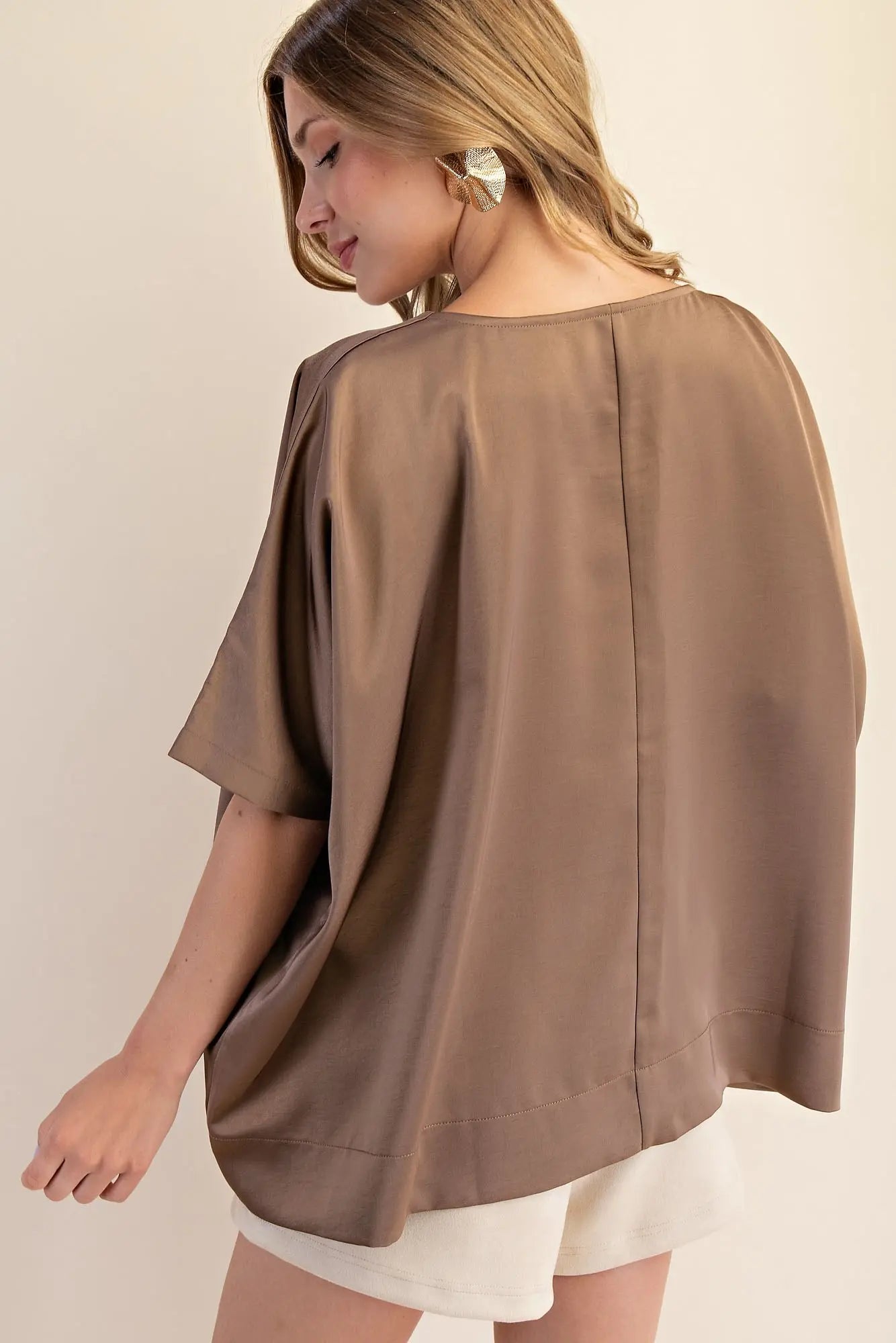 LILLY ROUND NECK - MOCHA
