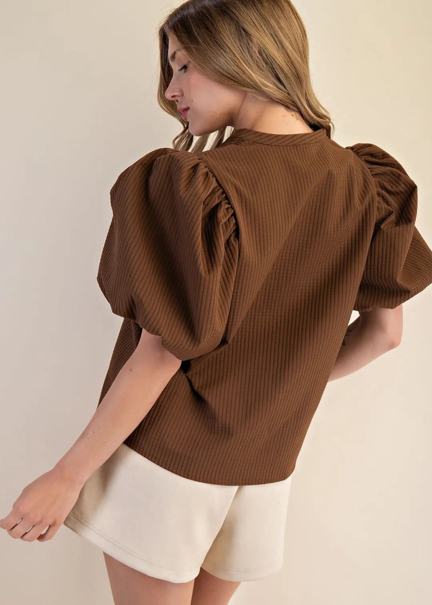 LAURA TOP - BROWN