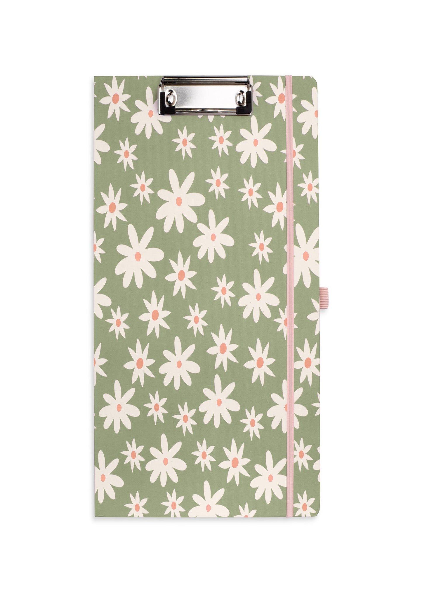 CLIPBOARD FOLIO- DAISY FLORAL GREEN