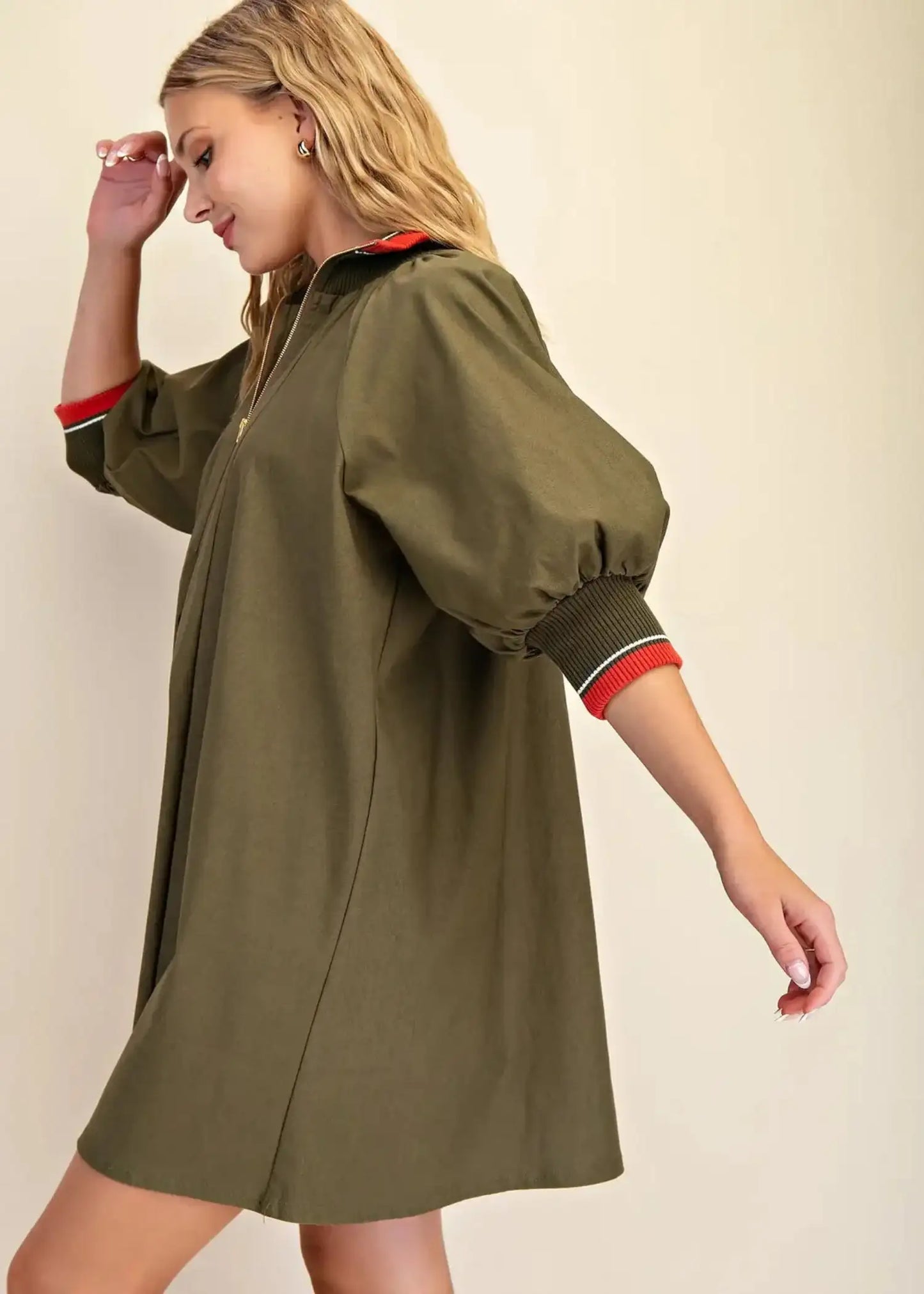 TERRI DRESS - OLIVE
