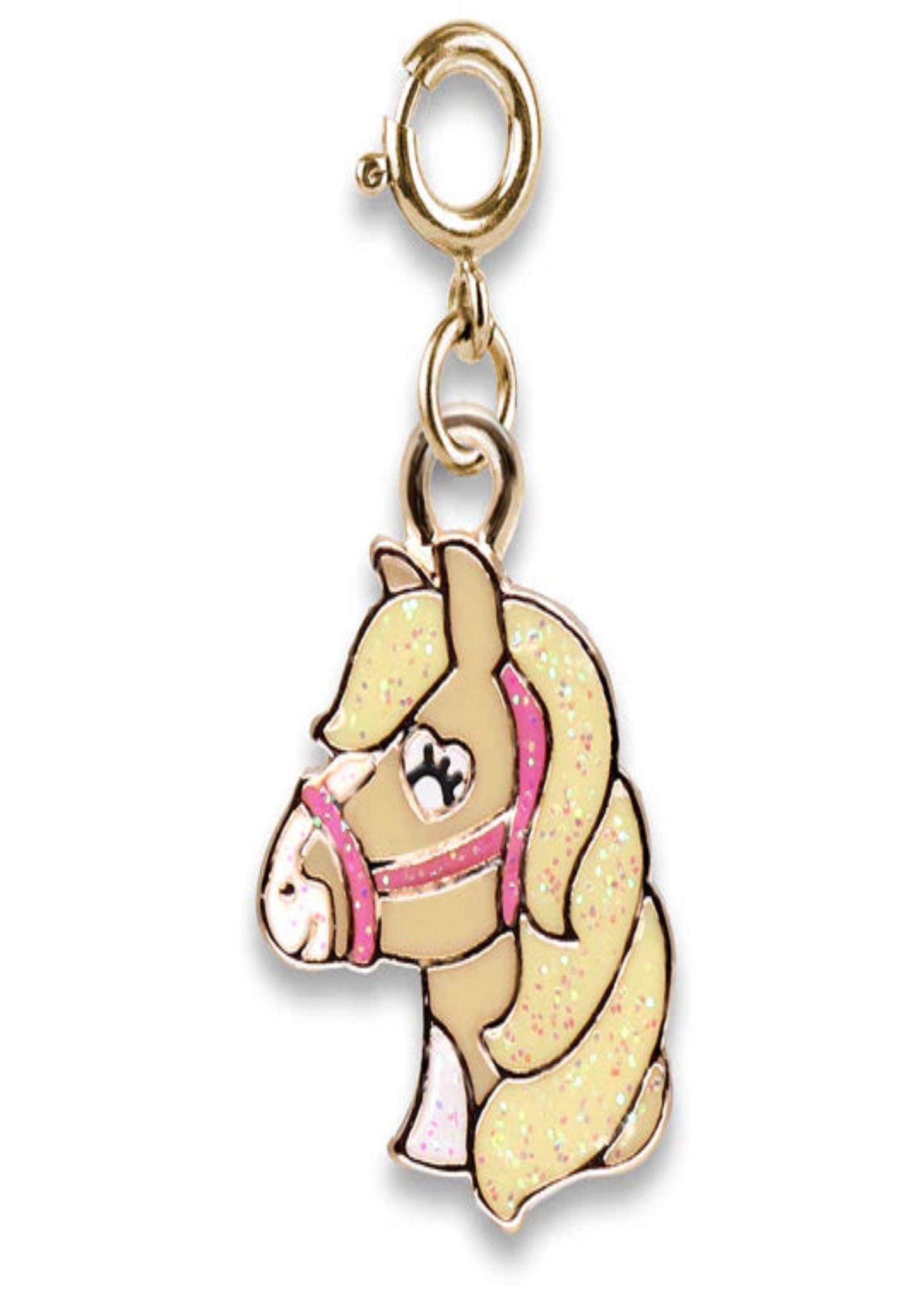 GOLD GLITTER HORSE CHARM