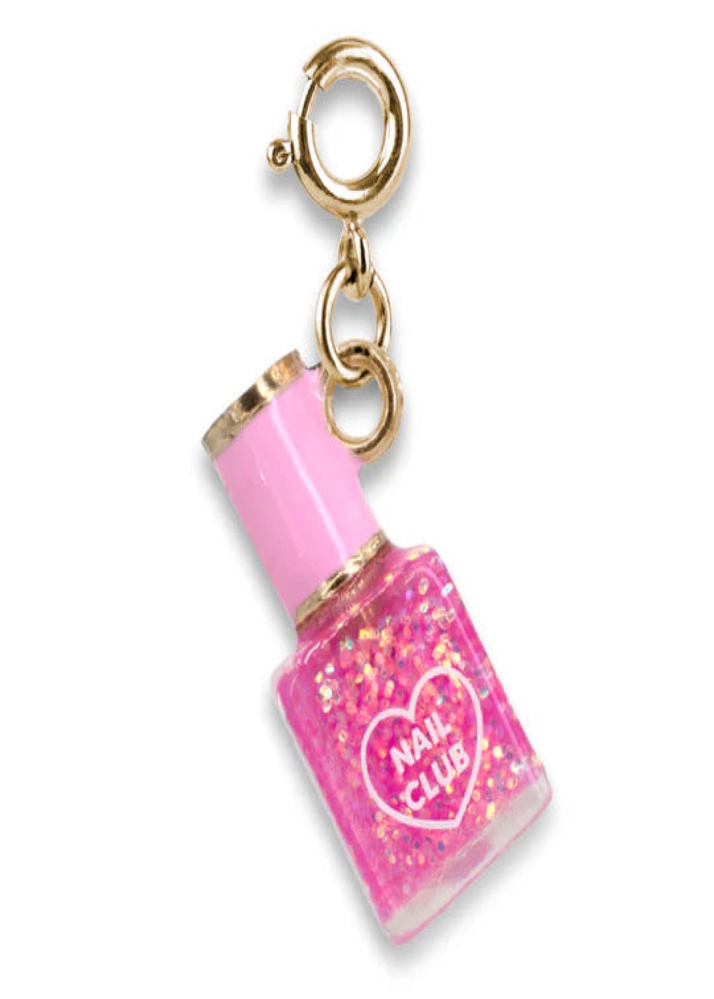 GOLD GLITTERNAIL POLISH CHARM