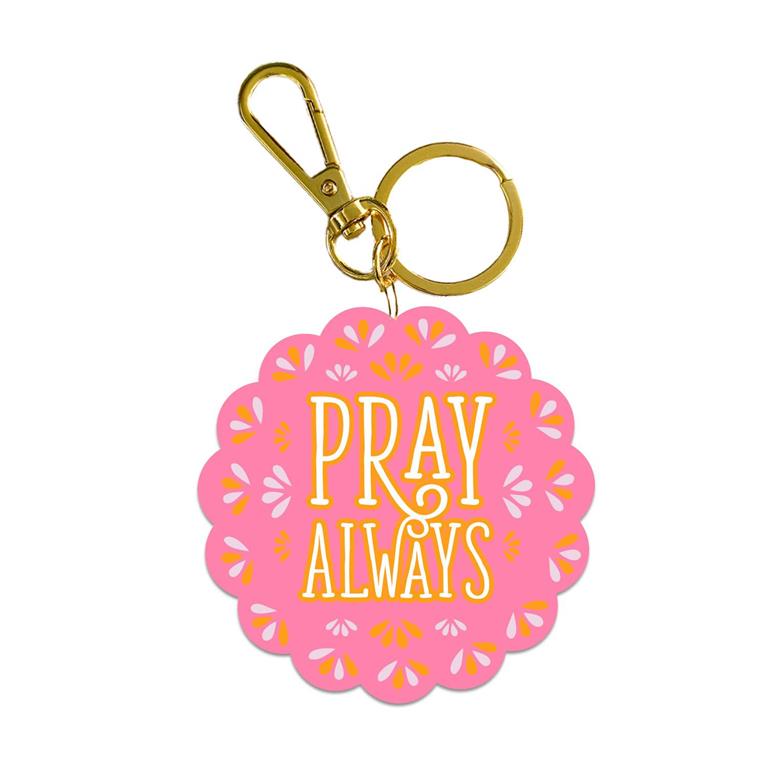 ACRYLIC KEYCHAIN-PRAY ALWAYS