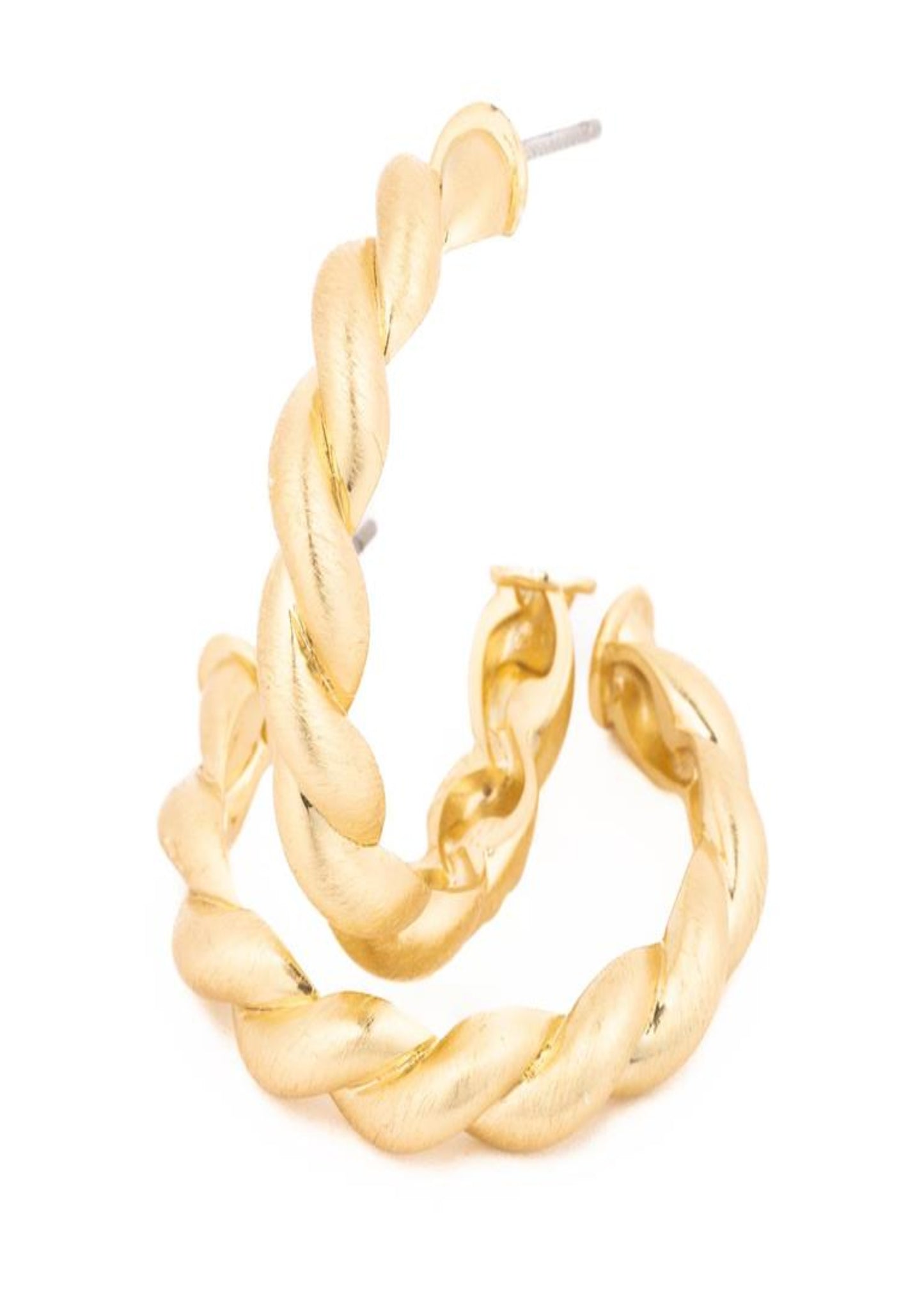 EVERLY MEDIUM GOLD EARRINGS