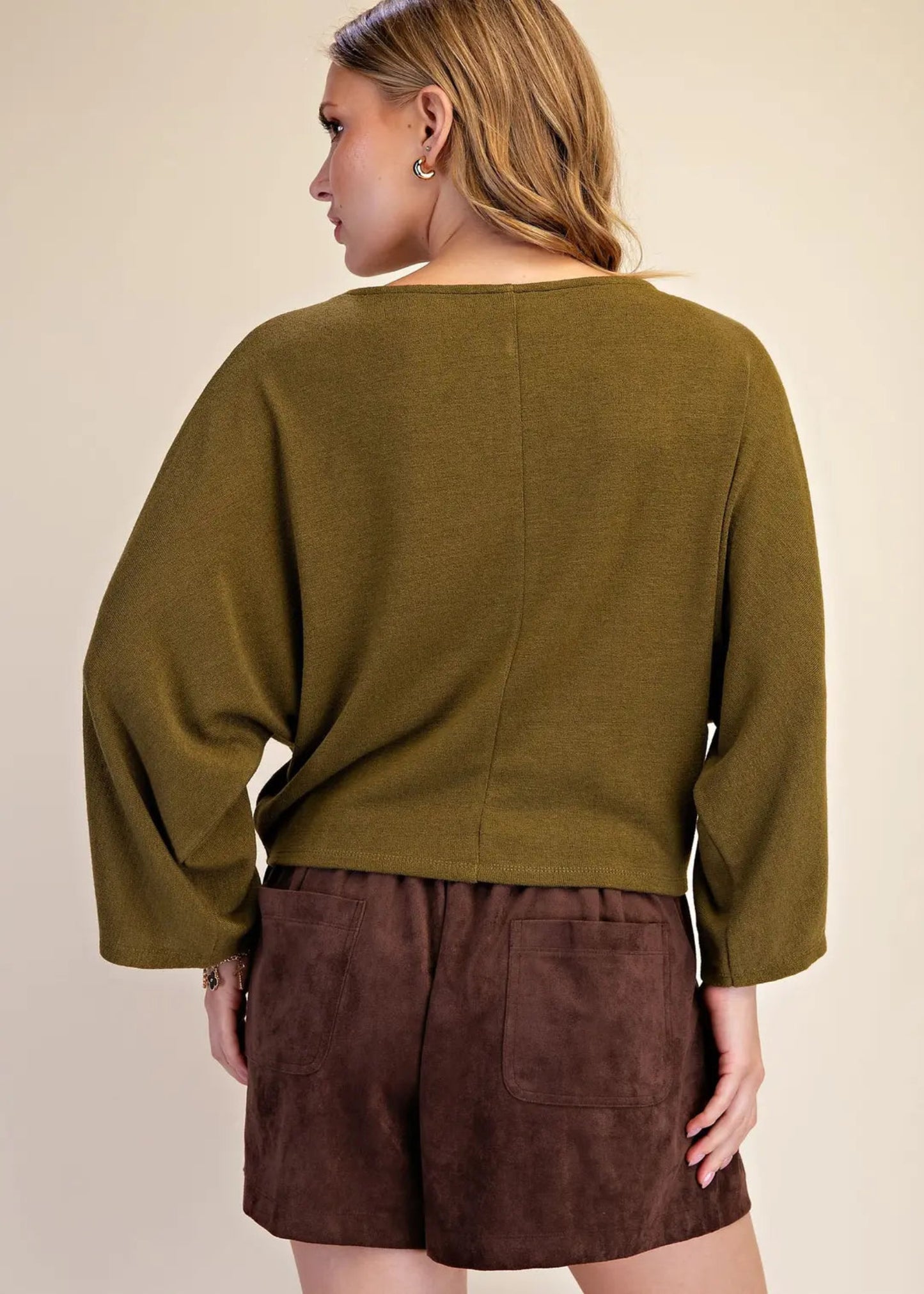 SOPHIA TOP - OLIVE