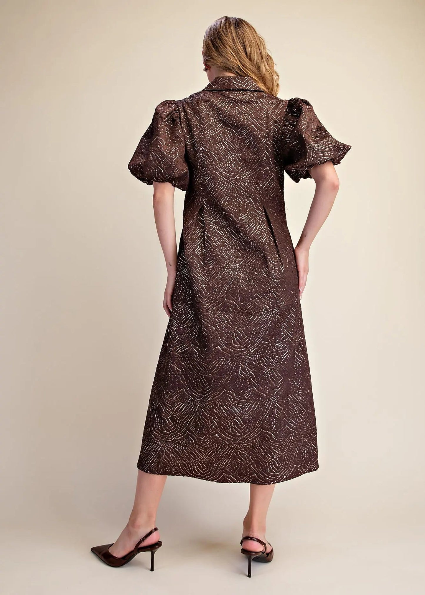 JAZIE DRESS - BROWN