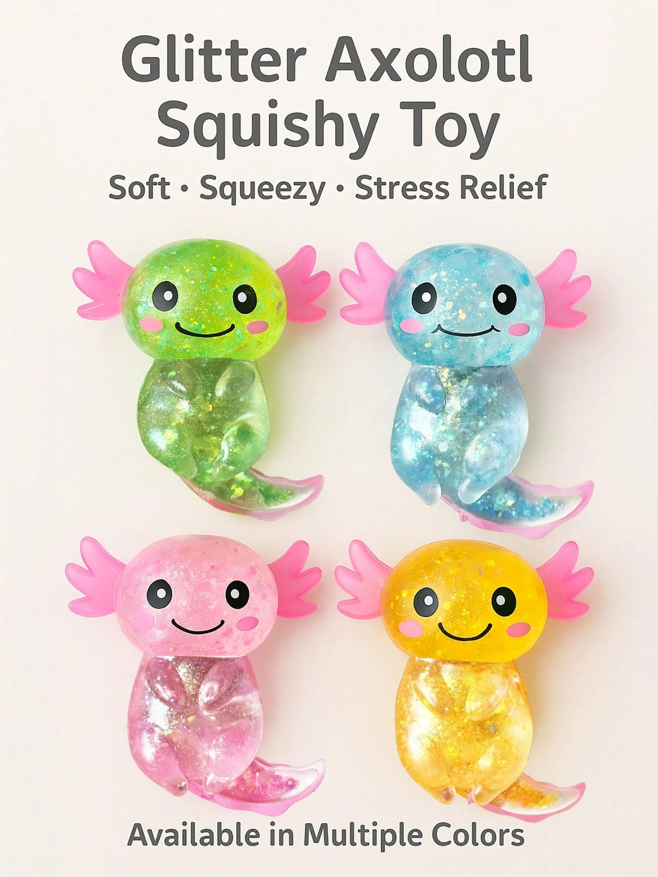 AXOL GLITER SQUISHIE - PINK