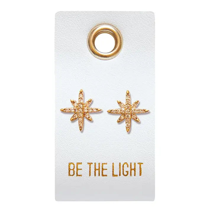 STUD EARRINGS- BE THE LIGHT