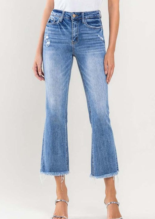 PLUS KICK FLARE JEANS-AMBER