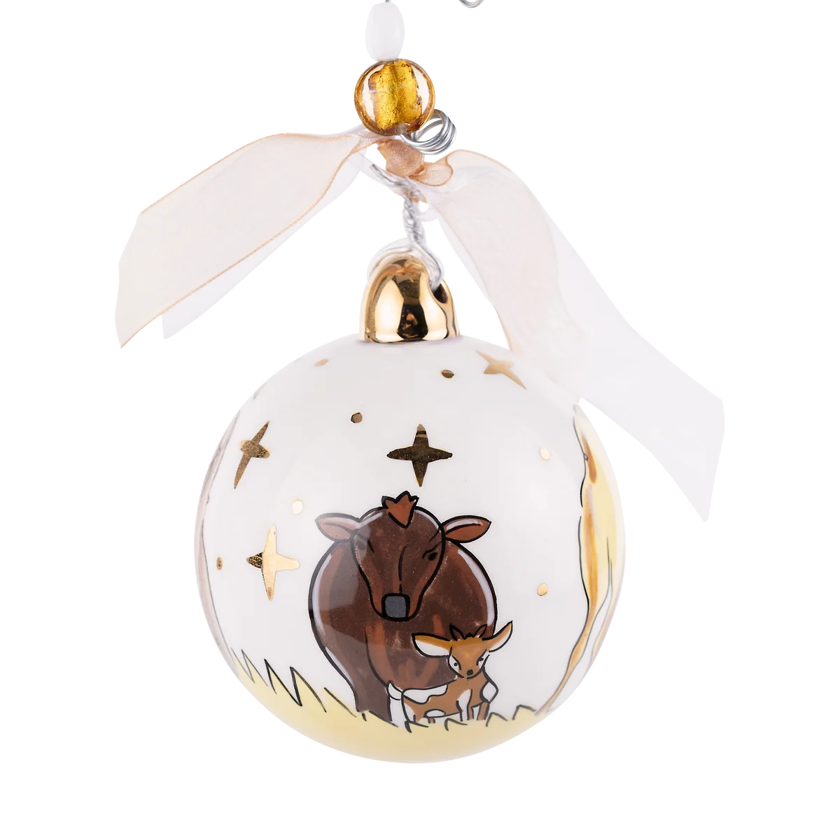 GOLD STAR THRILL OF HOPE ORNAMENT