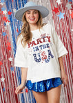 PARTY IN THE USA TOP-WHITE