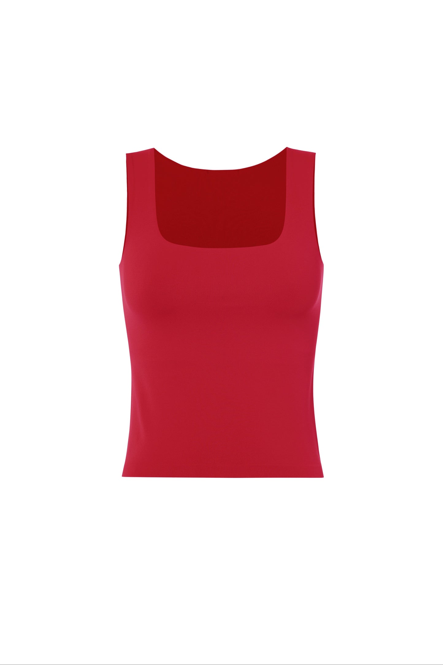 SQUARE NECK TANK - RED