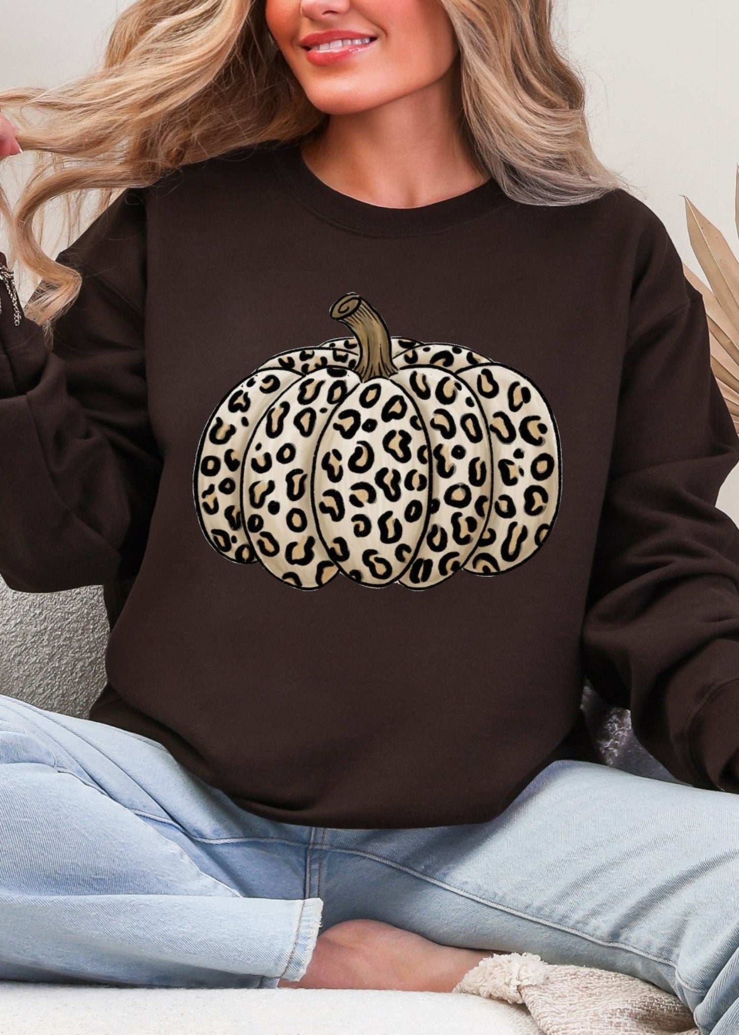 Cheetah Pumpkin Sweatshirt