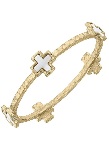 BETHANY CROSS MOTHER OF PEARL BANGLE