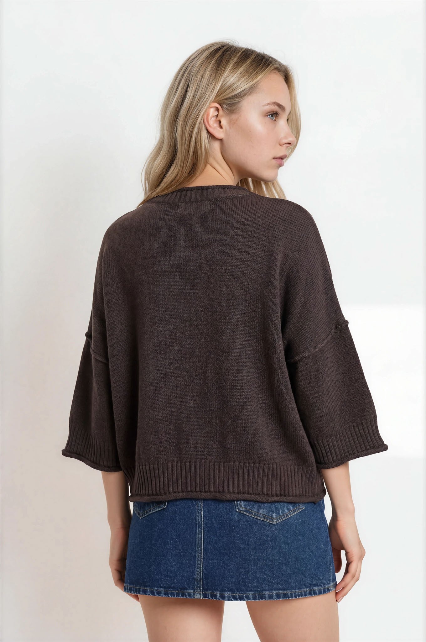MAYLA TOP - CHOCOLATE BROWN