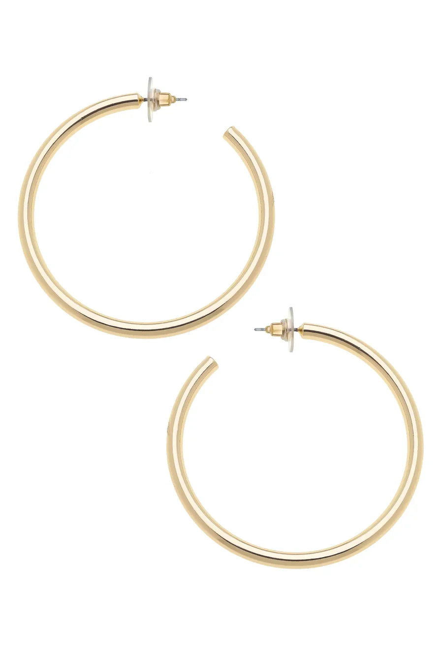 Ivy Hoop Earrings in Shiny Gold