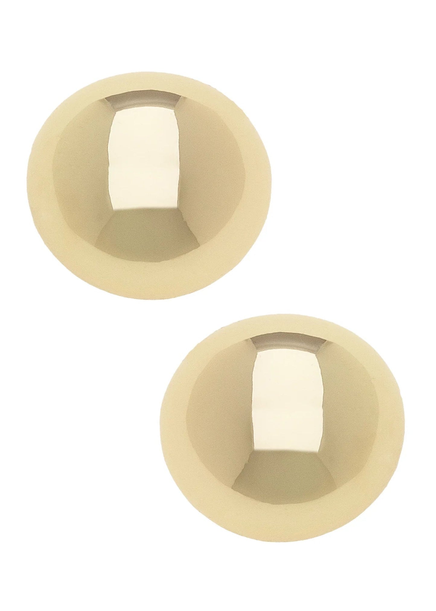 Hailey Stud Earrings in Shiny Gold