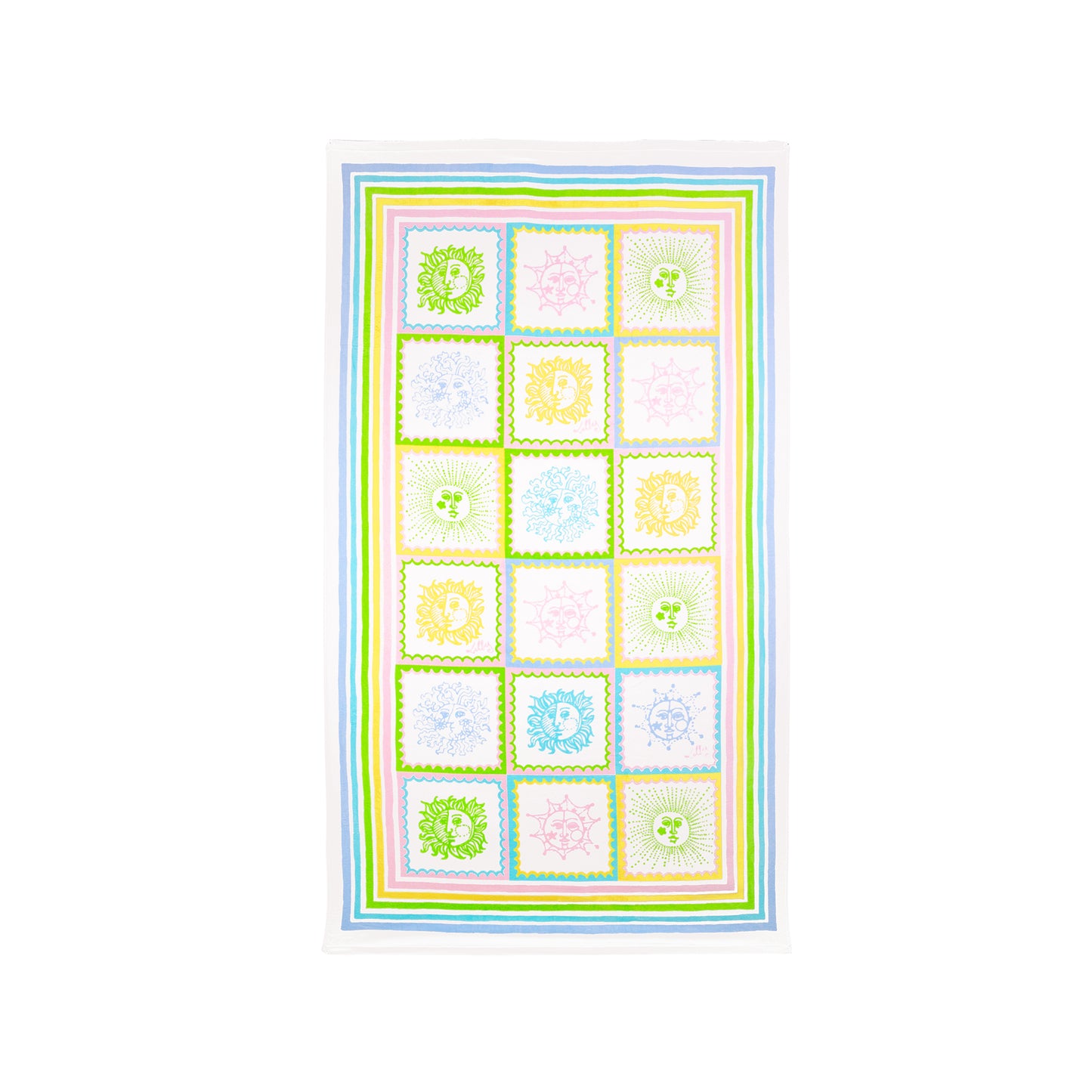 BEACH LOUNGER TOWEL - SUN TILES HOME