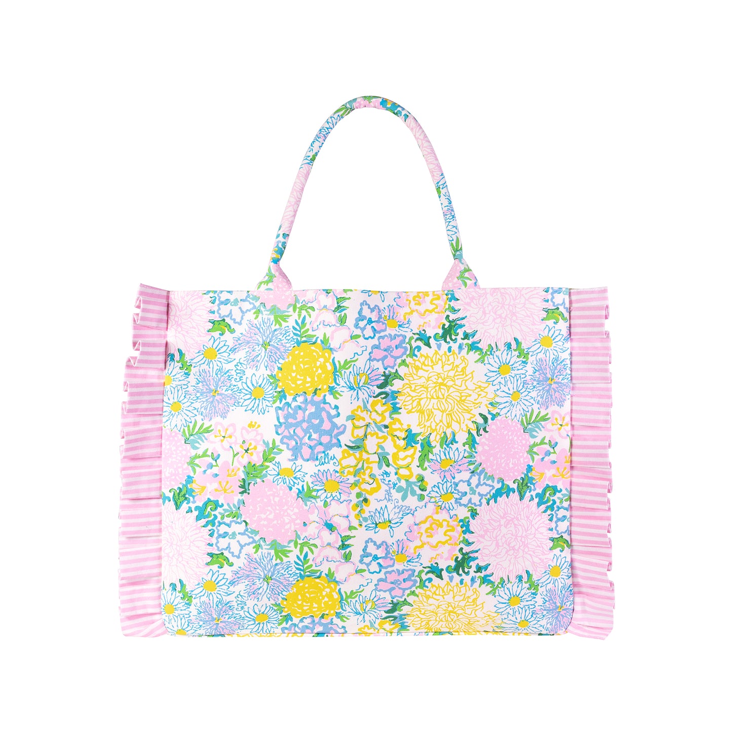 RUFFLE TOTE - LILLY GARDEN HOME