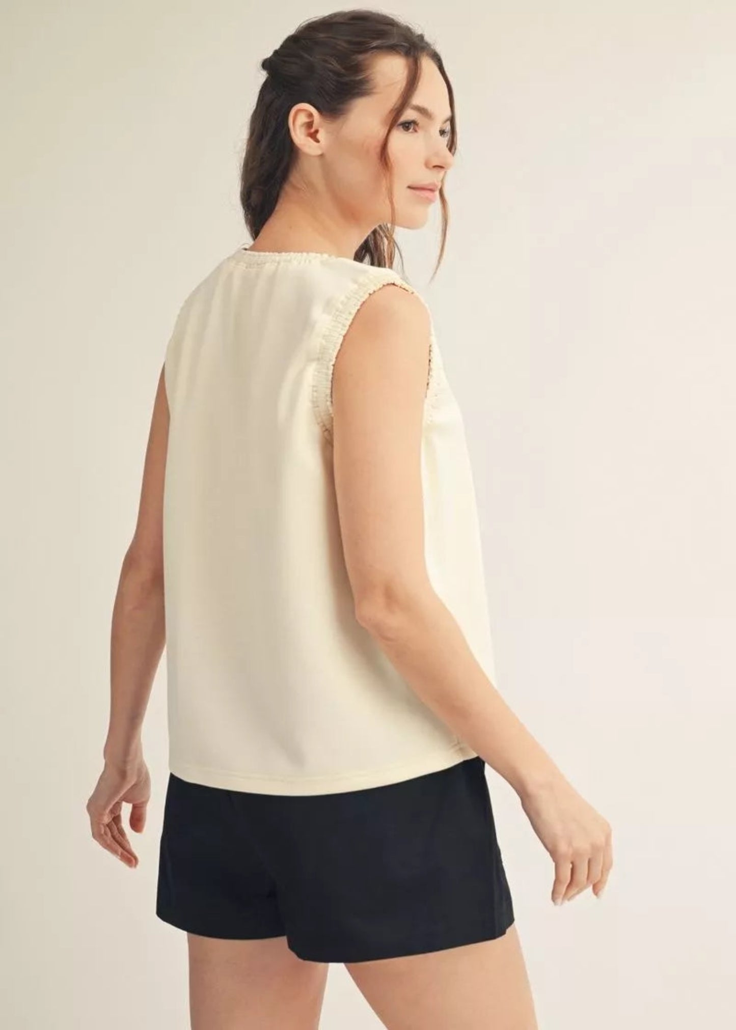 CALLIE TOP - OFF WHITE