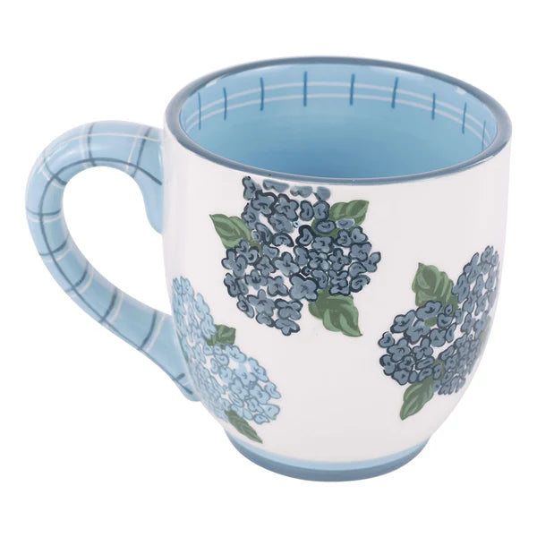 MERCIES ARE NEW HYDRANGEA MUG