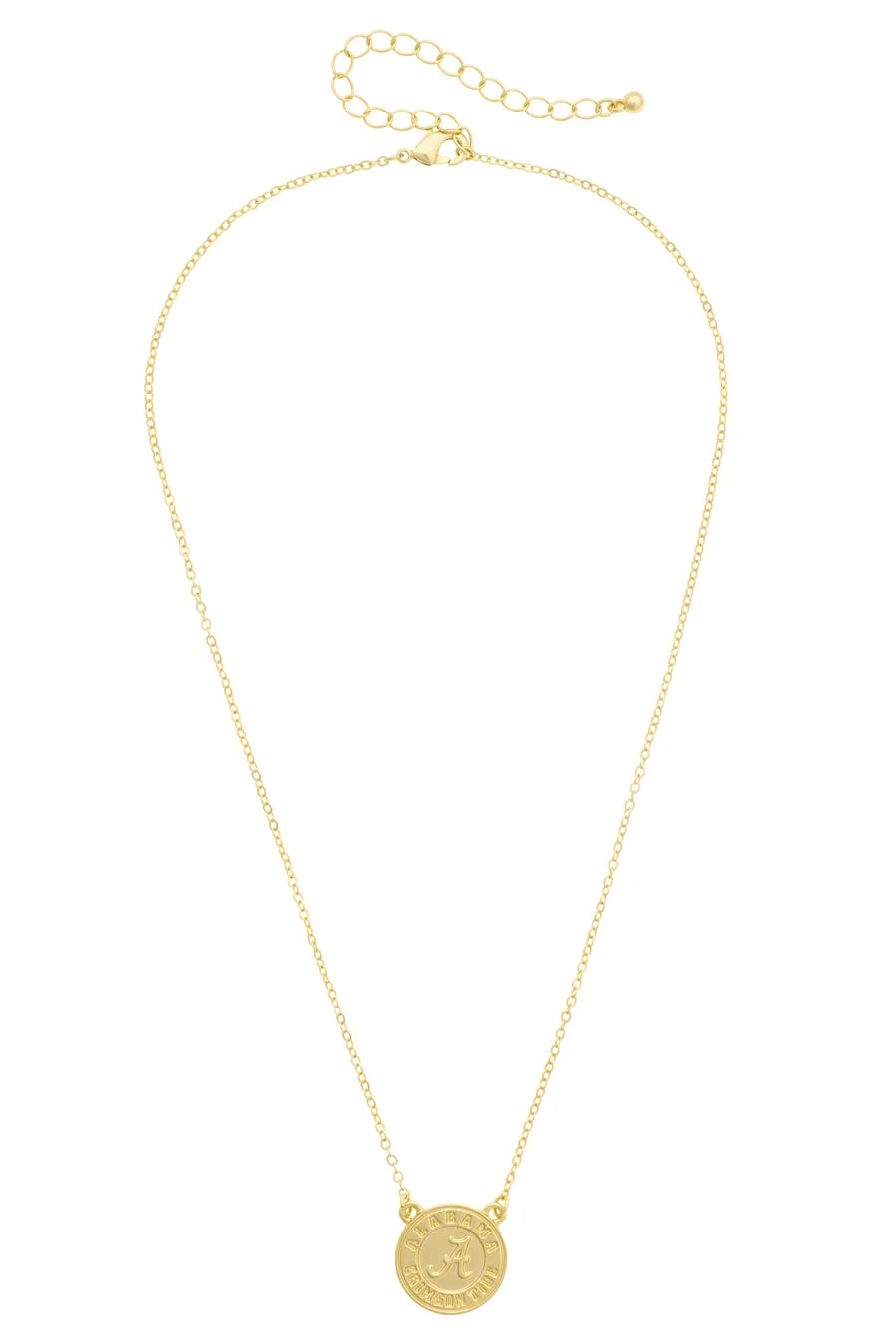 Alabama Crimson Tide 24K Stamped Logo Necklace