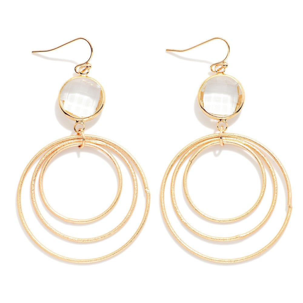 GLASS CRYSTAL EARINGS - CRYSTAL