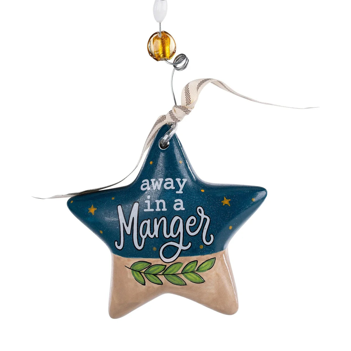 MANGER WITH CAMEL STAR ORNAMENT