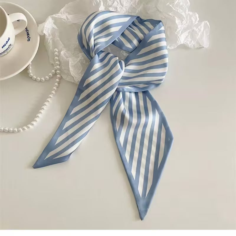 BLUE STRIPED SCARF
