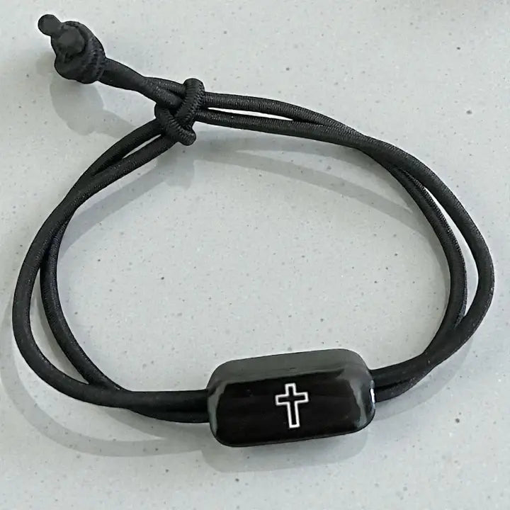 Tap To Pray Survivor Series Tactical Bracelet - ONYX AND CROSS
