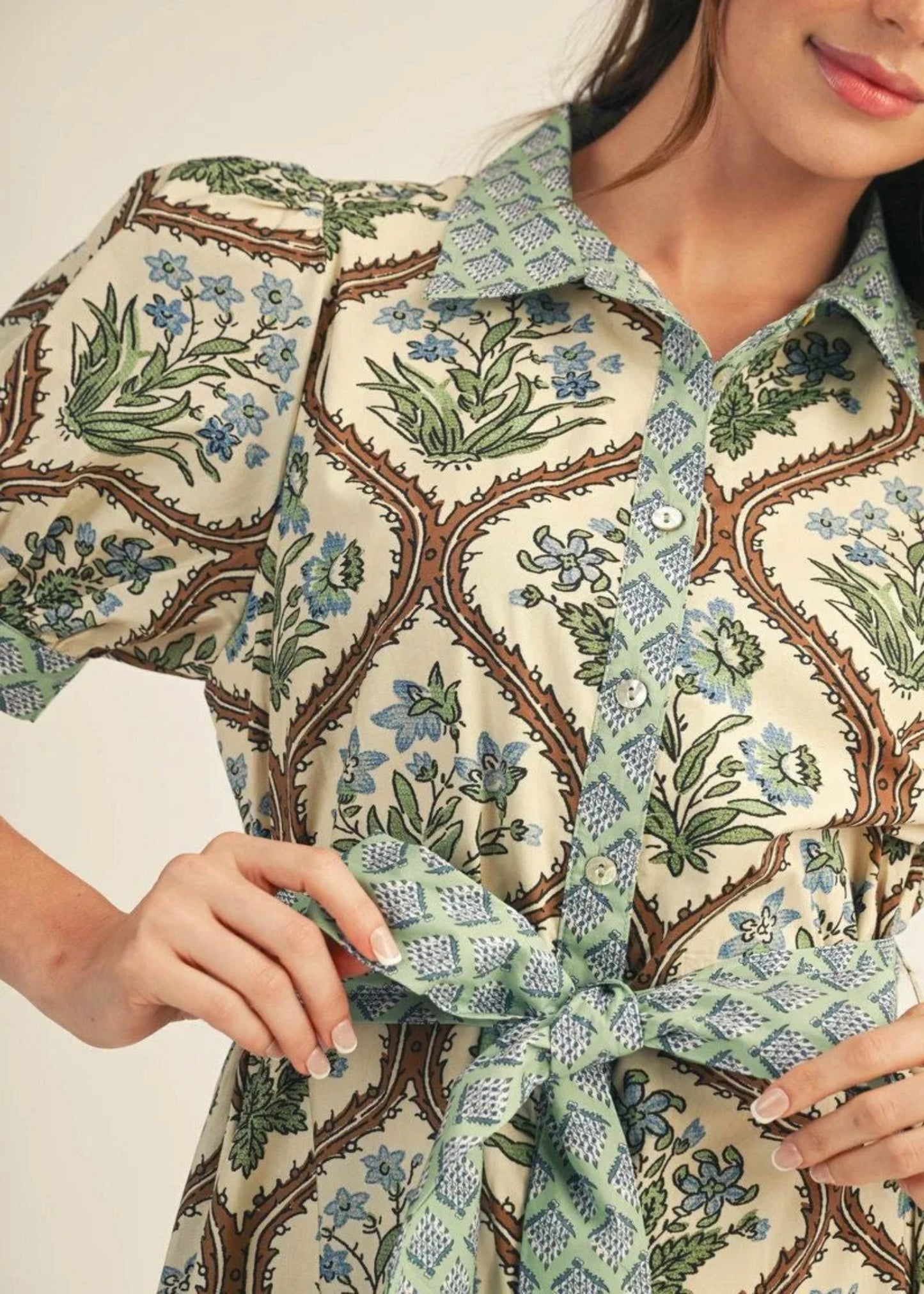 JESSI DRESS - NATURAL MIX