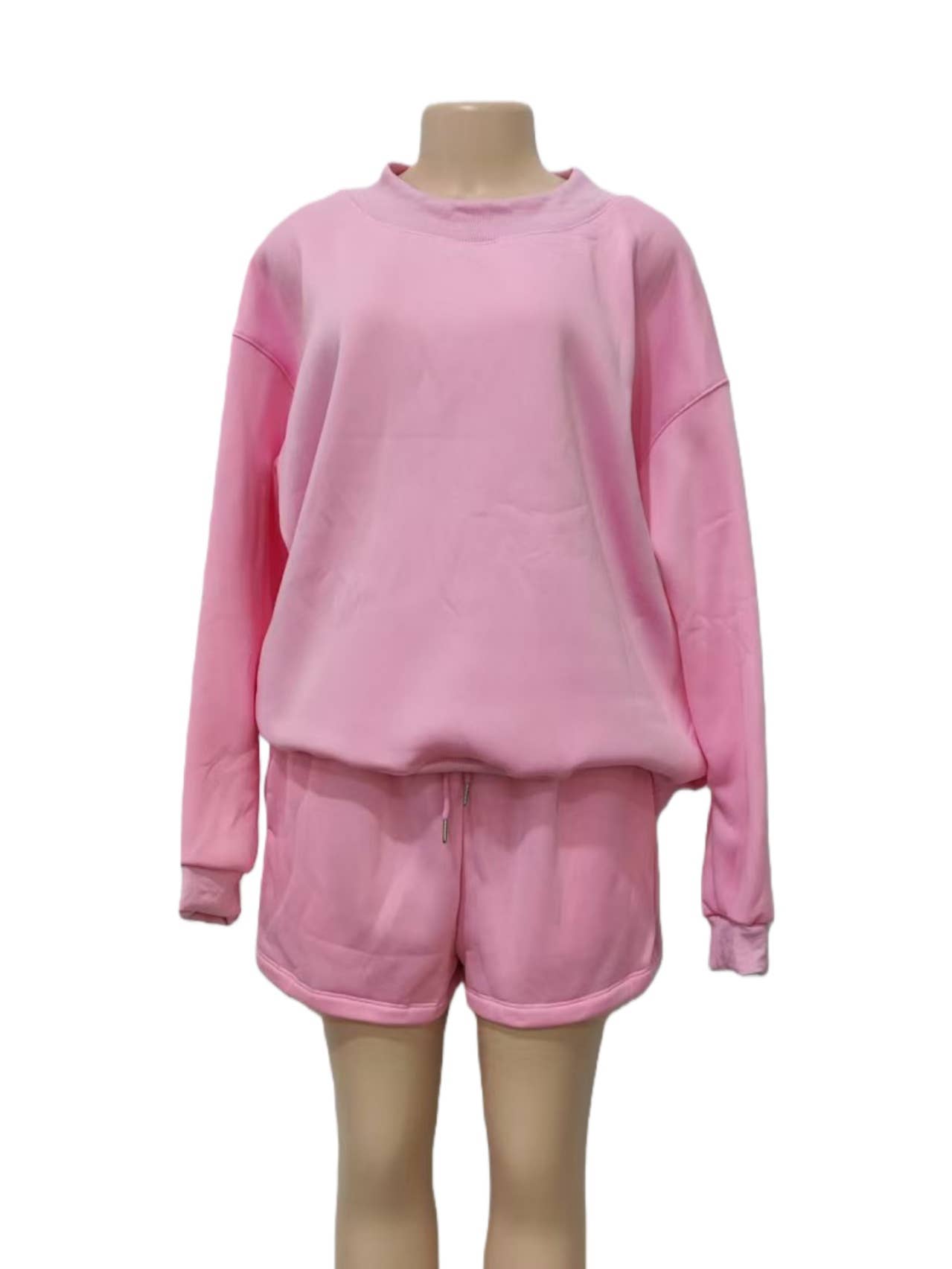 Versatile old school oversized Mockneck Sweatshirt in plain