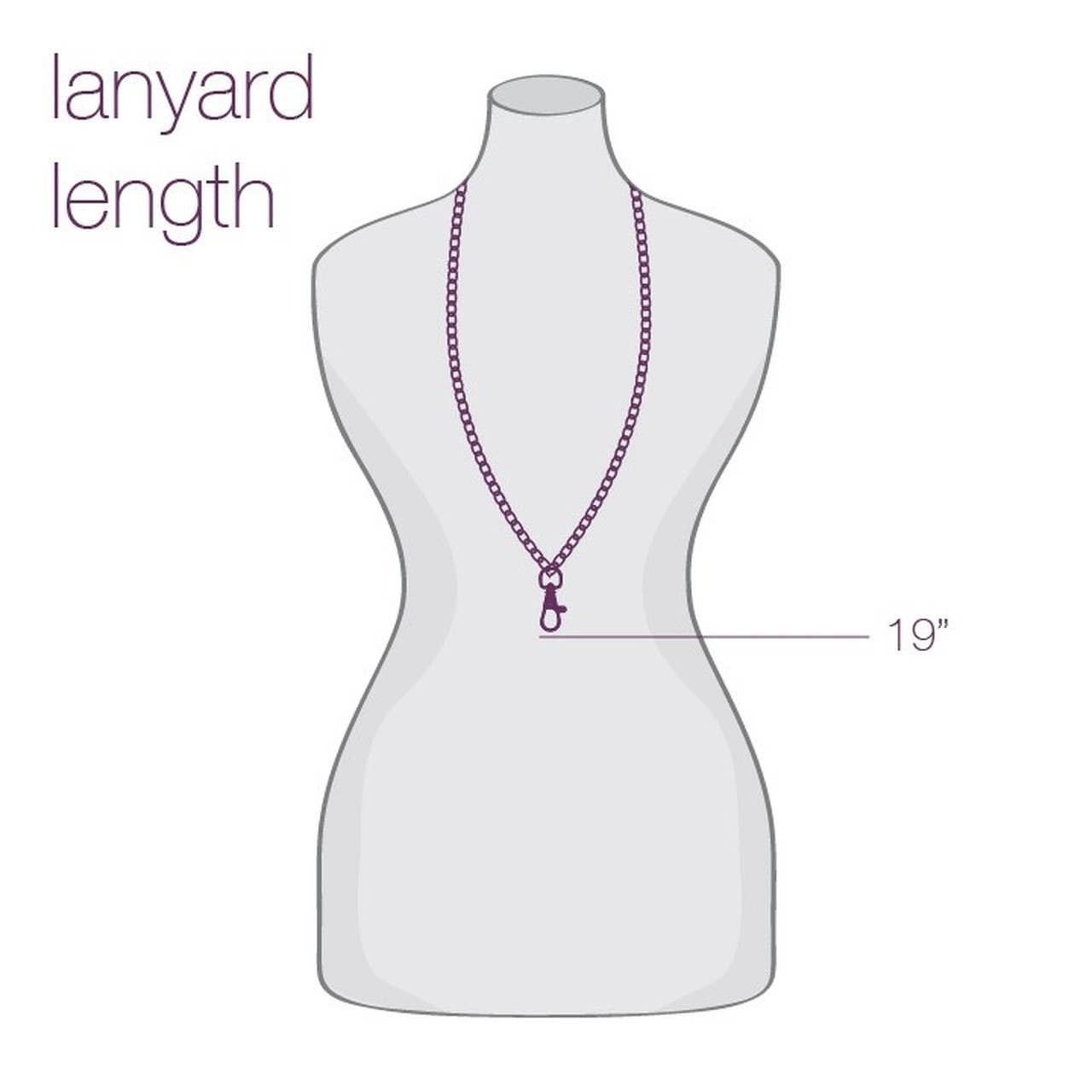 Bridgette Beaded Lanyard, ID Necklace