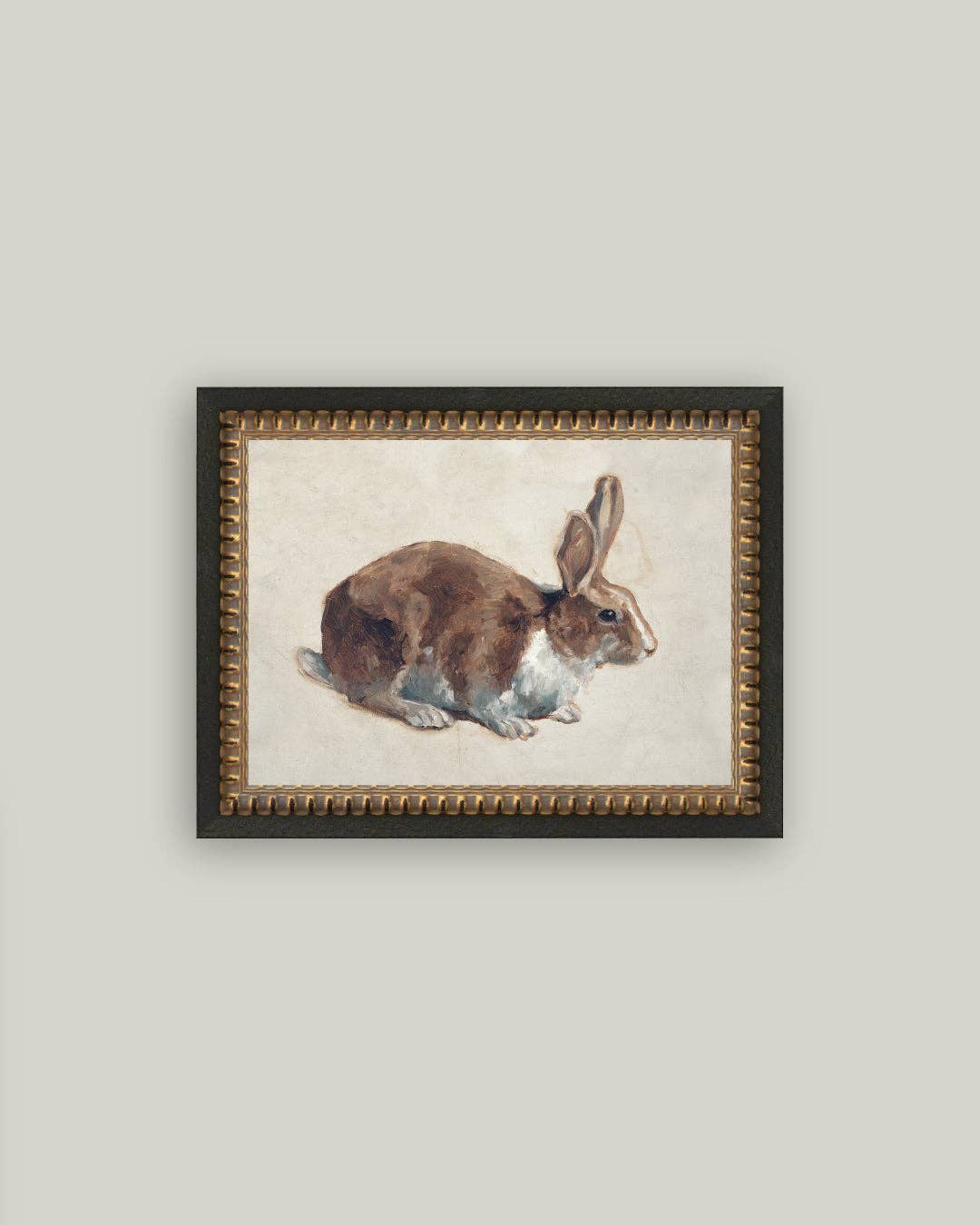 Rabbit Framed Antique Art