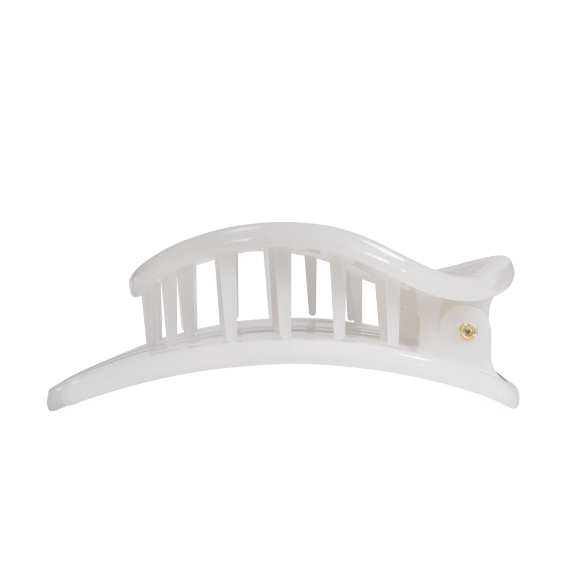Coconut White | Large | Flat Circle Hair Clip