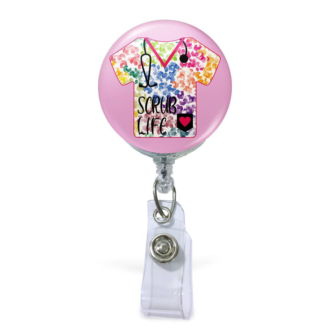 Scrub Life Colorful Badge Reel